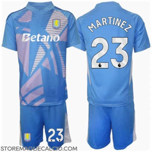 Aston Villa Emiliano Martinez #23 Portiere Maglia Gara Terza Repliche 2024-25 Bambino Maniche Corte Aston Villa Emiliano Martinez #23 Portiere Maglia Gara Terza Repliche 2024-25 Bambino Maniche Corte